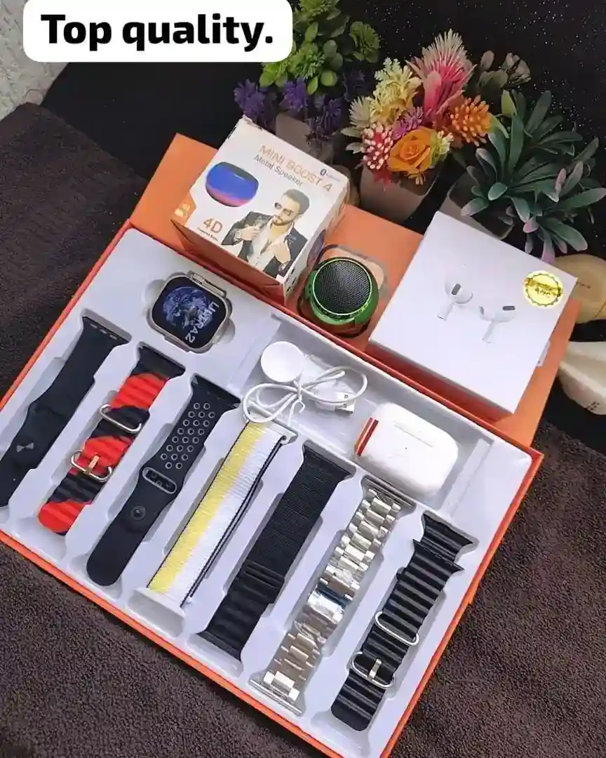 7in1 watch ultra smartwatch With Tws Pro2 and OG Mini Speaker